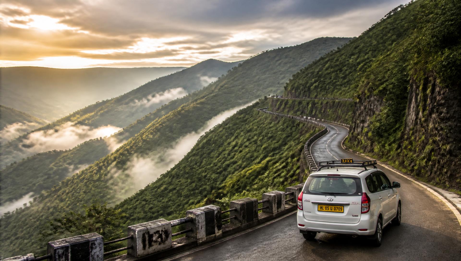 Scenic Northeast India Road Trip Landscape